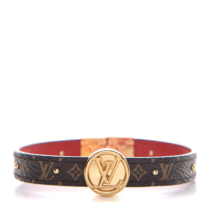 Louis Vuitton Monogram LV Circle Reversible Bracelet Rouge 1 of 7