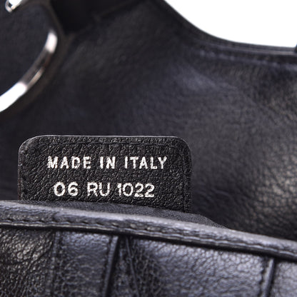 Christian Dior Calfskin Saddle Bag Black 7 of 10