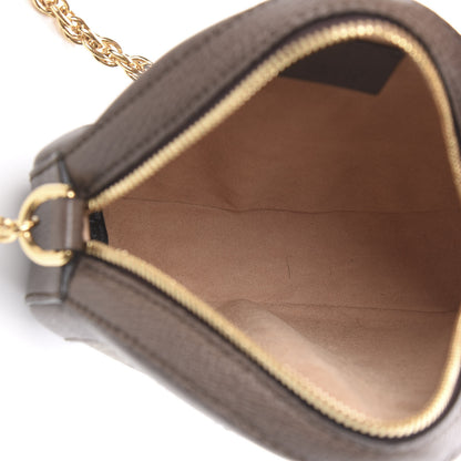 Gucci GG Supreme Monogram Web Mini Ophidia Round Shoulder Bag Brown 5 of 12