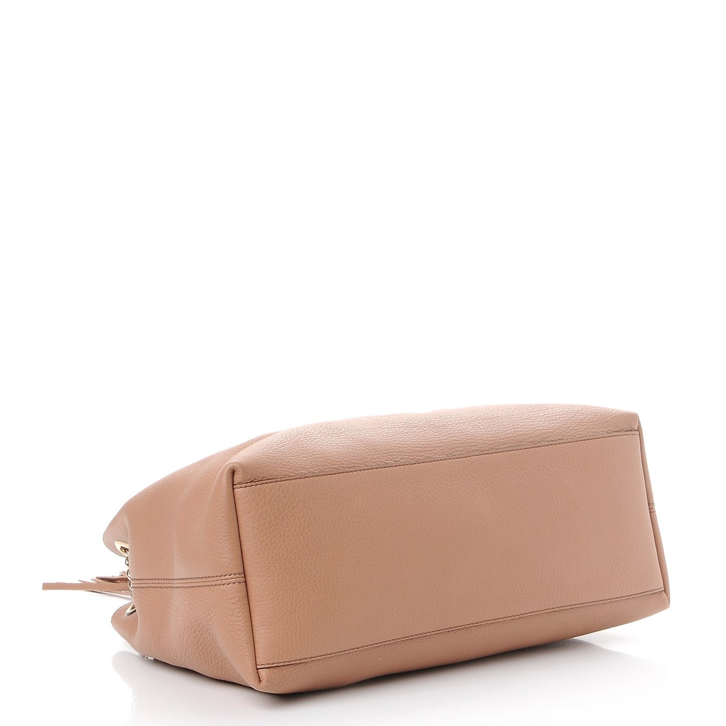 Pebbled Calfskin Medium Soho Chain Shoulder Bag Camelia