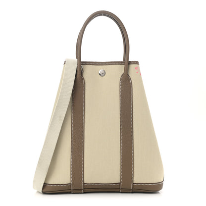Hermes Toile H Negonda Garden File 28 Etoupe 1 of 16