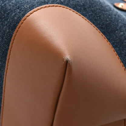 Gucci Denim Calfskin Tote Brown 10 of 12