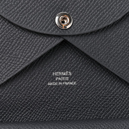 Hermes Epsom Calvi Duo Card Case Ardoise 5 of 9