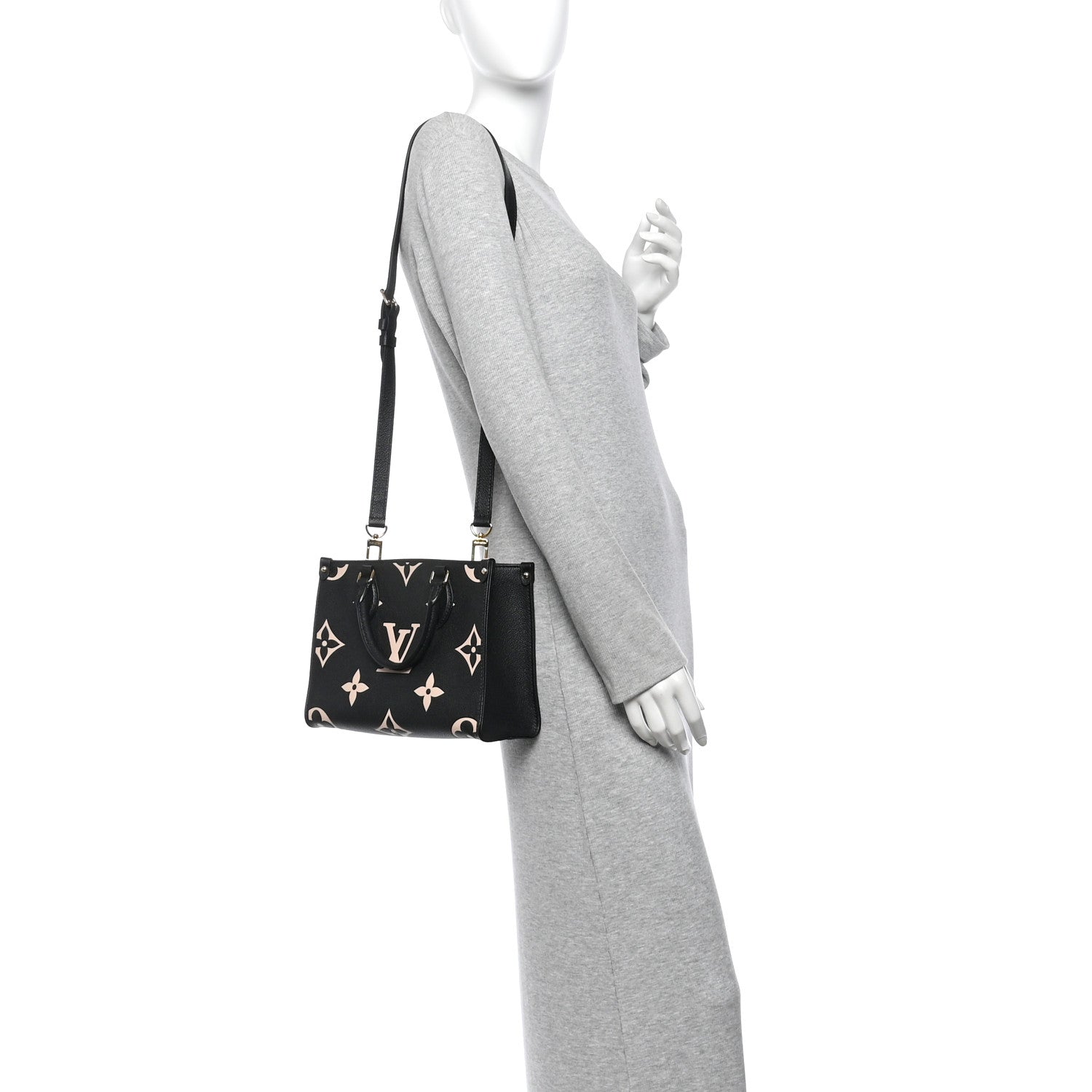 Louis Vuitton Empreinte Monogram Giant Onthego PM Black Beige 2 of 10