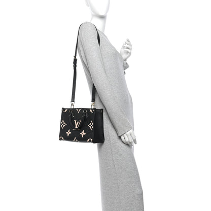 Louis Vuitton Empreinte Monogram Giant Onthego PM Black Beige 2 of 10