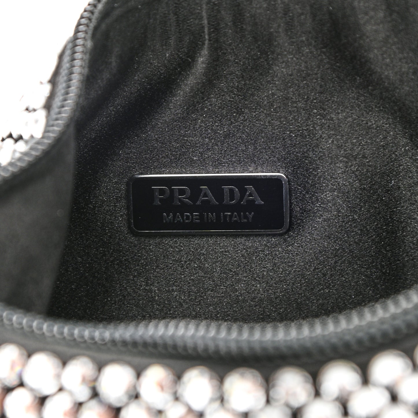 Satin Crystal Mini Re-Edition 2000 Bag Cristal