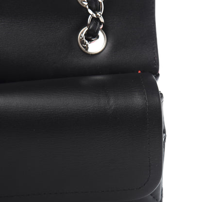 Chanel Patent Calfskin Quilted Bi-Color Medium Double Flap Pink Black 8 of 12