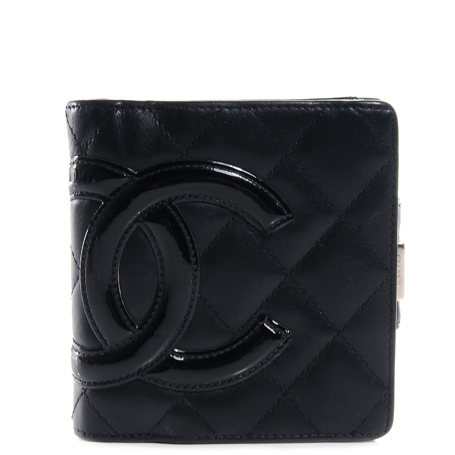 Chanel Calfskin Quilted Cambon Bi-Fold Wallet Black 1 of 7