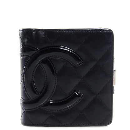 Chanel Calfskin Quilted Cambon Bi-Fold Wallet Black 1 of 7