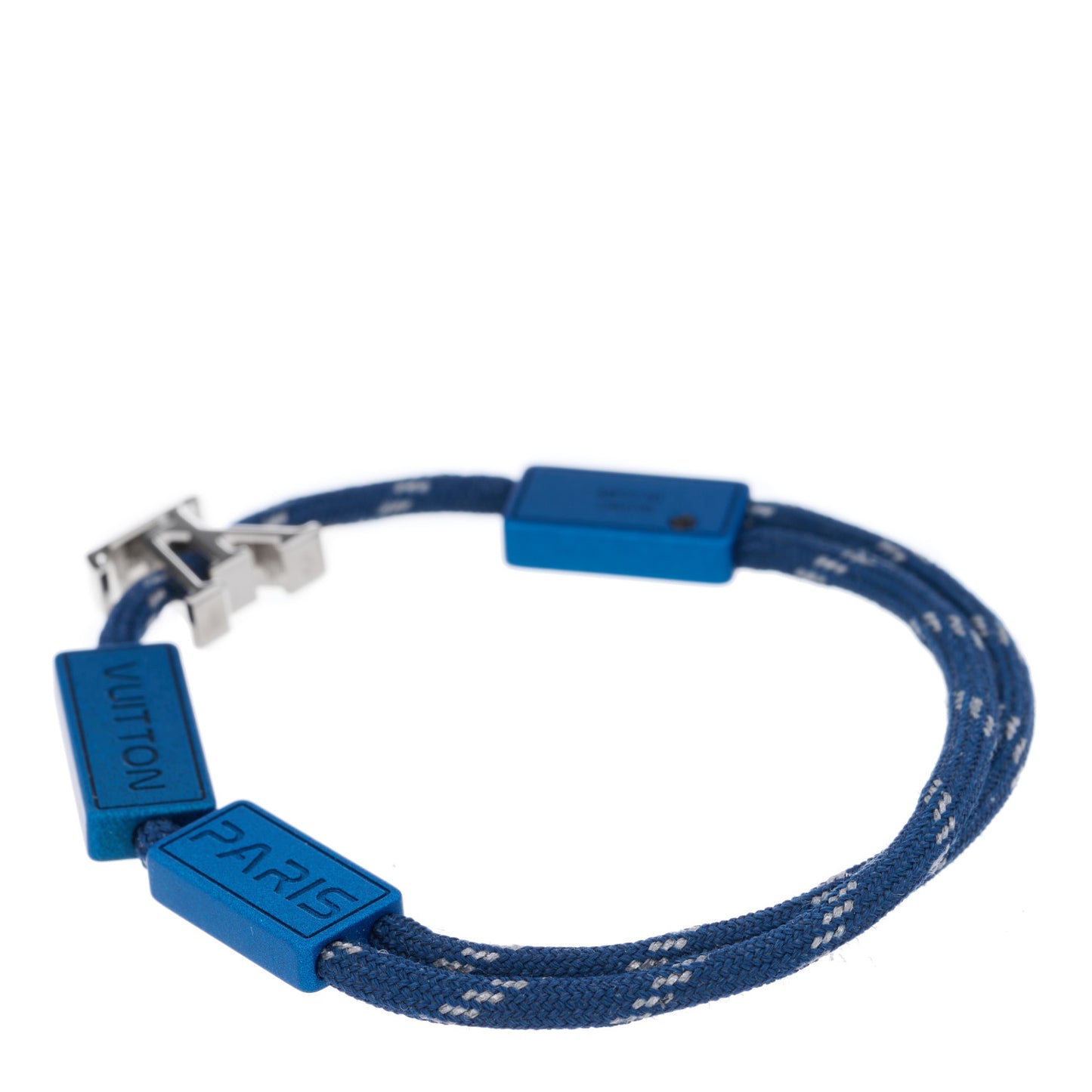 Nylon LV Satellite Bracelet Blue