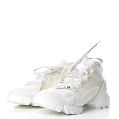 Christian Dior Technical Fabric Rubber Womens D-Connect Sneakers 38.5 White 3 of 9