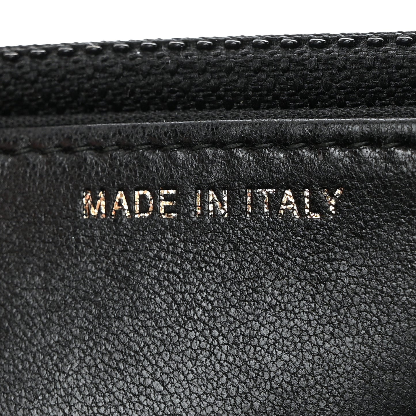 Lambskin Reversed Chevron Quilted Flap Black