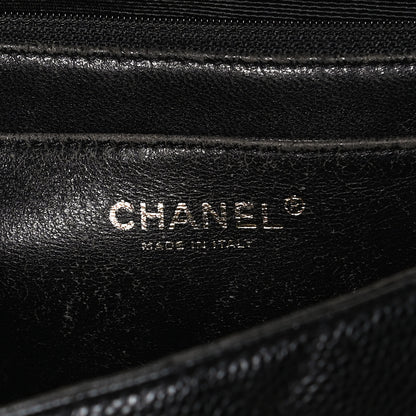 Chanel Caviar Quilted Jumbo Kelly Flap Black 6 of 11
