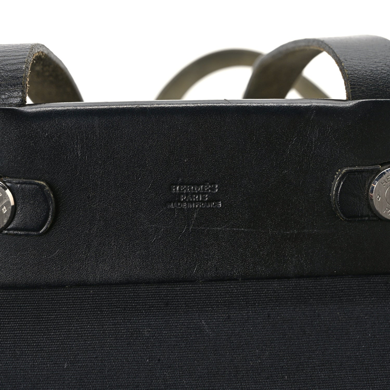 Hermes Toile Vache Hunter Herbag Cabas MM Black 6 of 10
