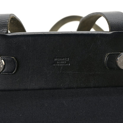 Hermes Toile Vache Hunter Herbag Cabas MM Black 6 of 10