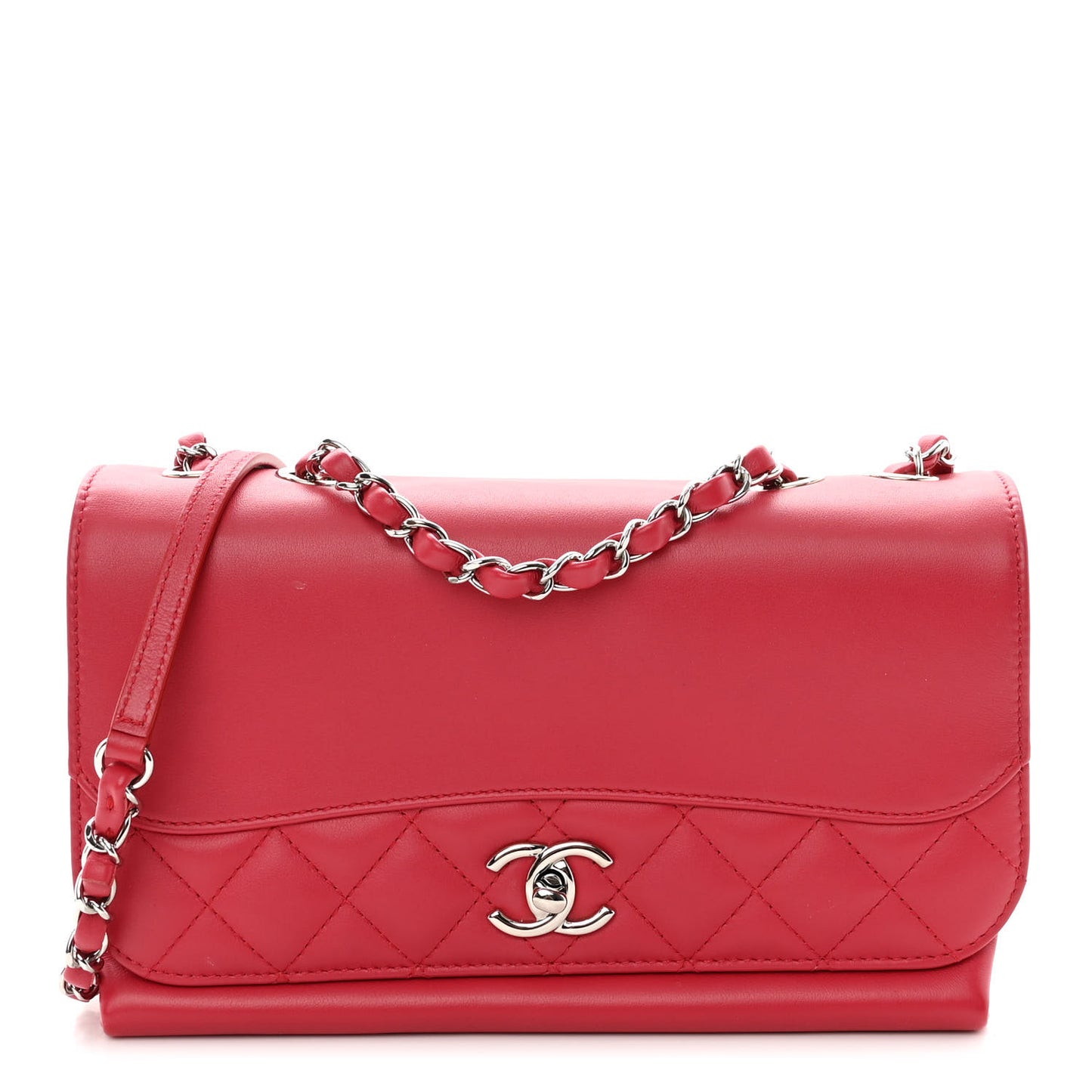 Calfskin Small Tramezzo Flap Red