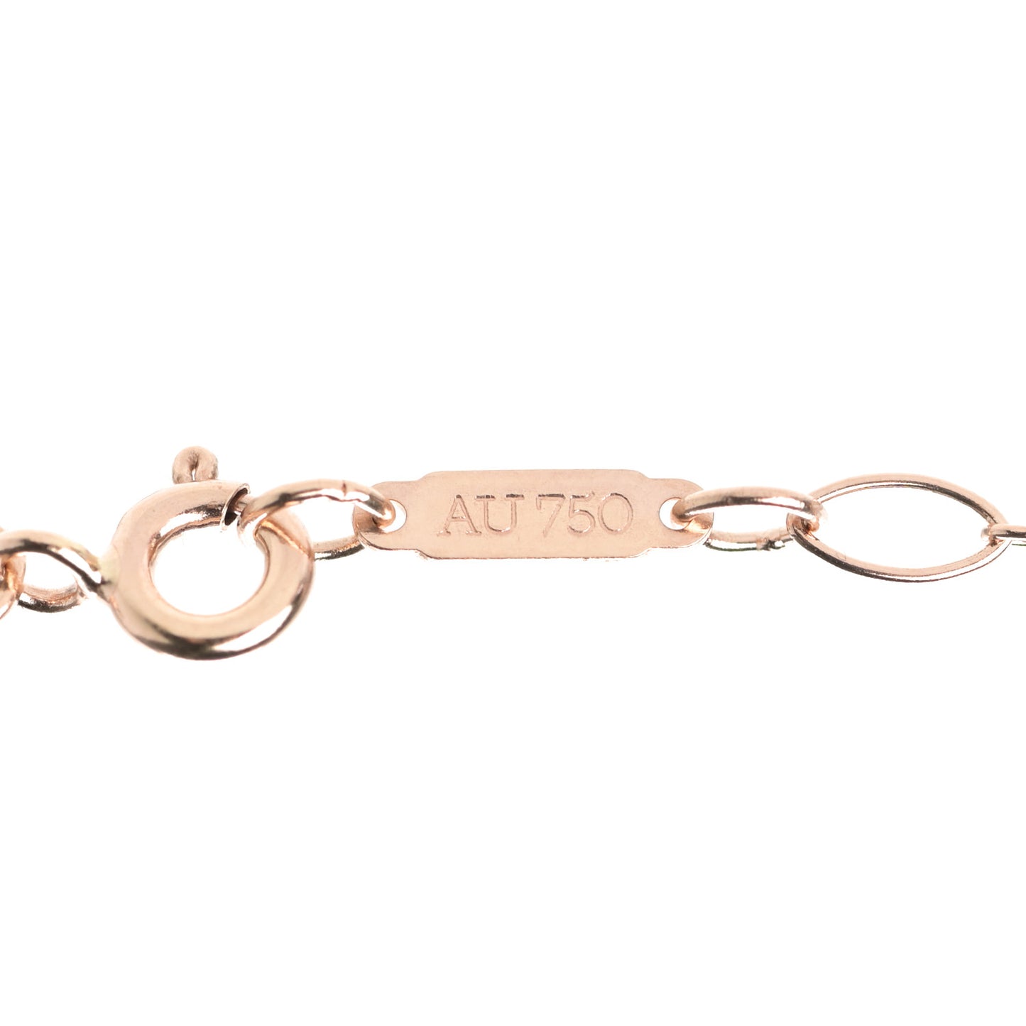 18K Rose Gold Oval Link Chain 24"
