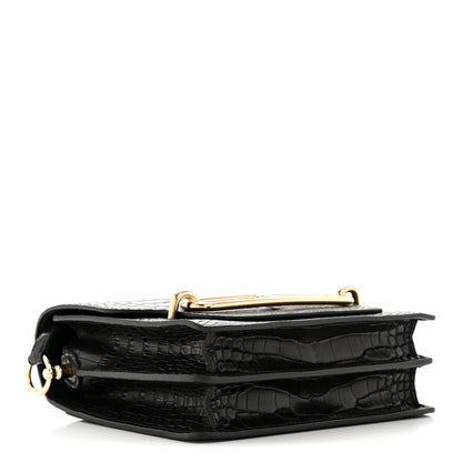 Hermes Matte Alligator Mini Sac Roulis Black 4 of 11