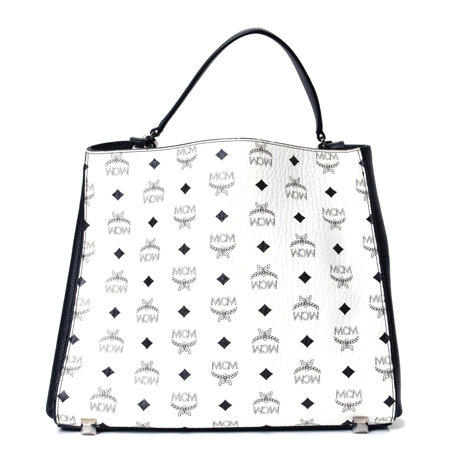 Visetos Medium Corina Shoulder Bag White
