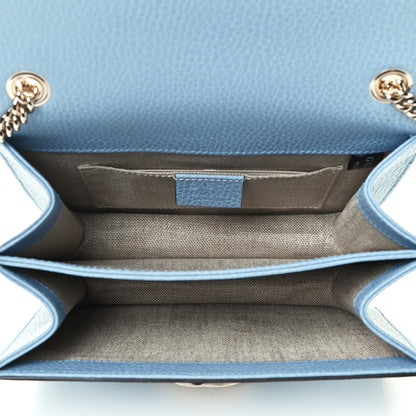 Gucci Dollar Calfskin Small Interlocking G Shoulder Bag Mineral Blue 4 of 4
