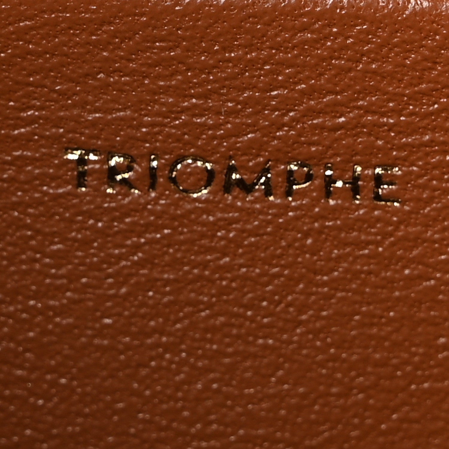 Celine Triomphe Canvas Calfskin Medium Triomphe Bag Tan 7 of 10