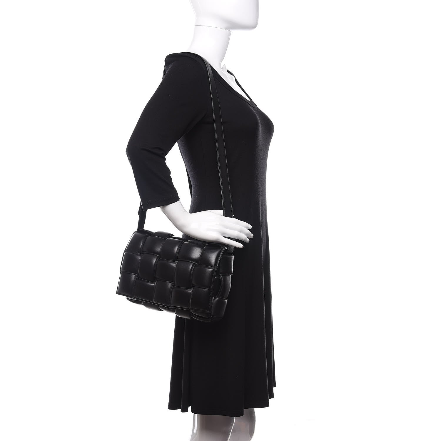 Bottega Veneta Nappa Maxi Intreccio Padded Cassette Crossbody Bag Black 2 of 10