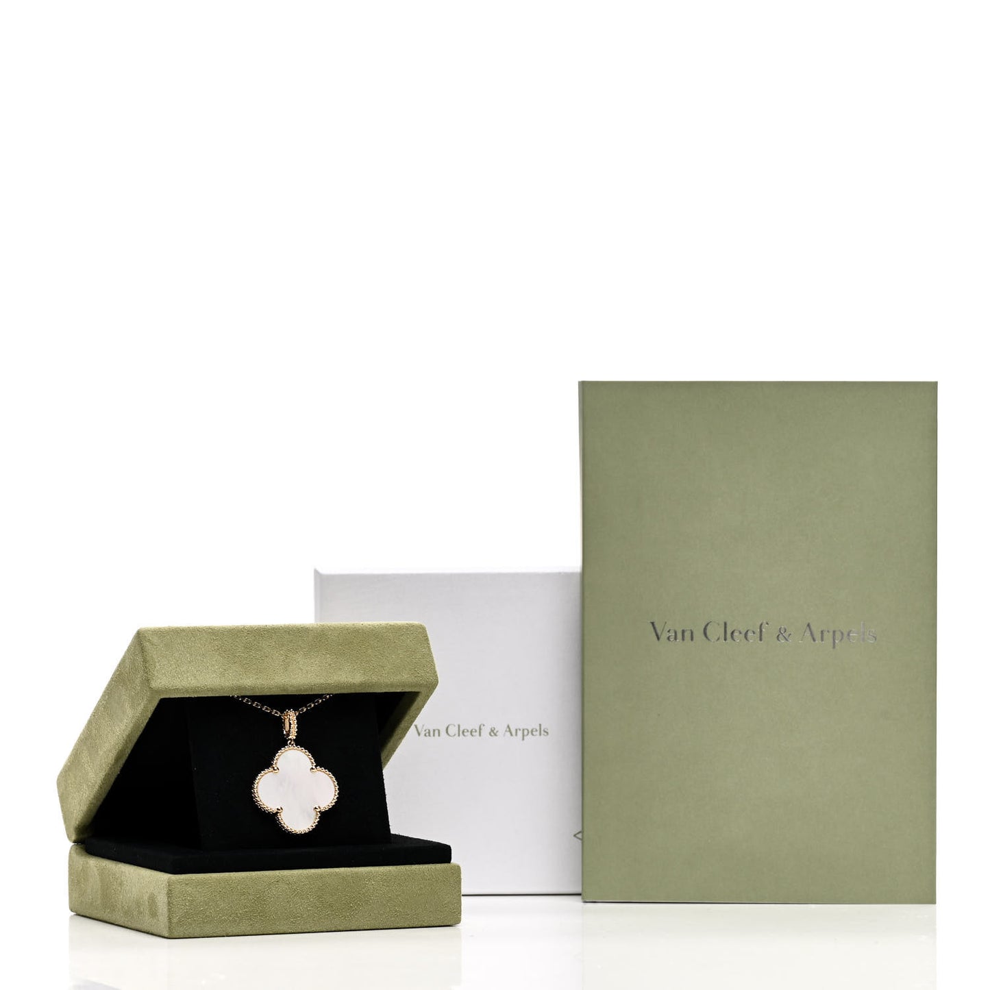 18K Yellow Gold Mother of Pearl Magic Alhambra Long Necklace