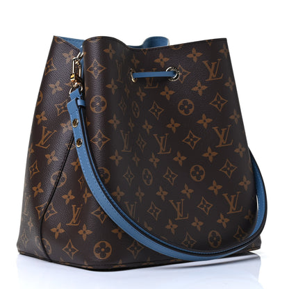Louis Vuitton Monogram Neonoe MM Blue Jean 2 of 4