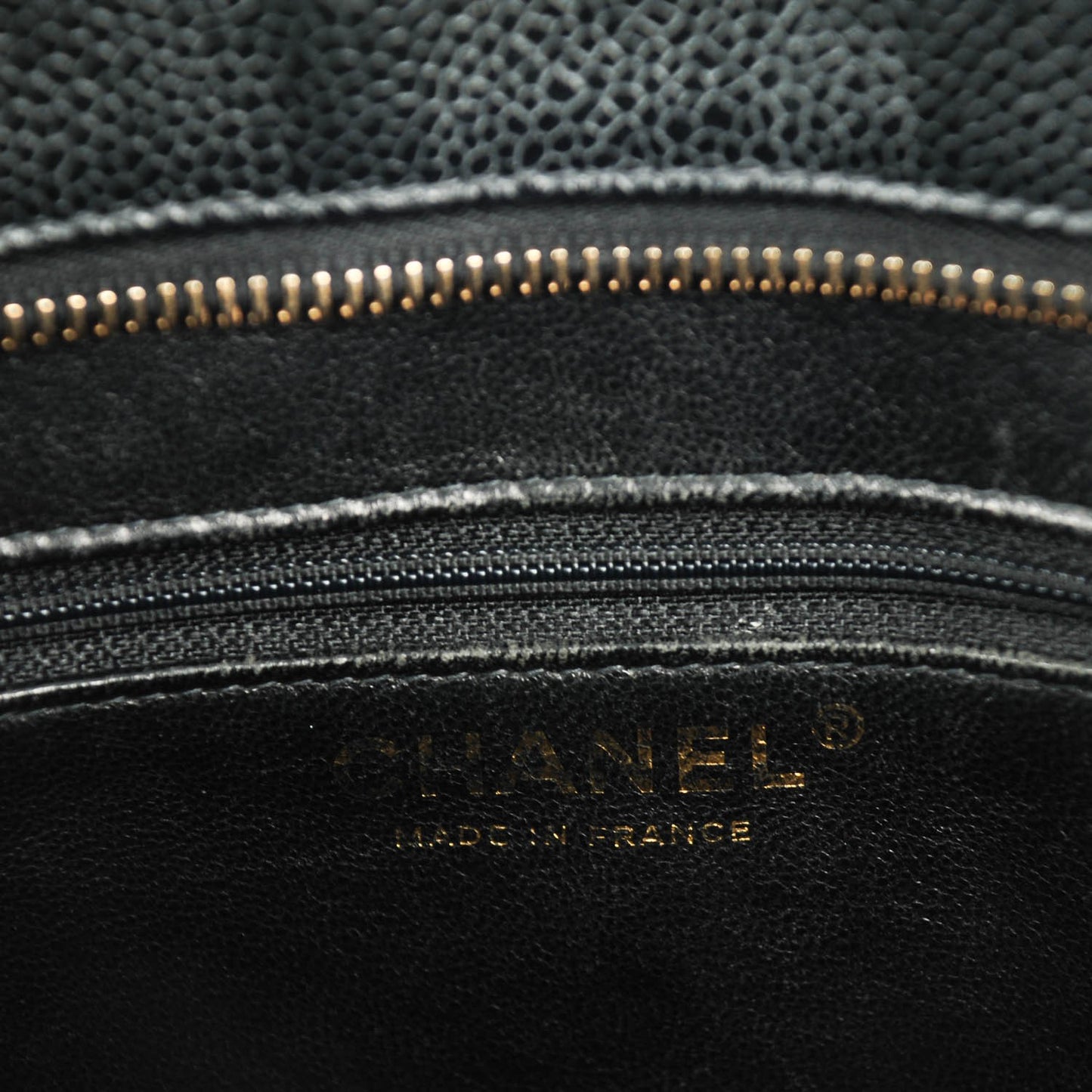 Caviar Quilted Medallion Tote Black
