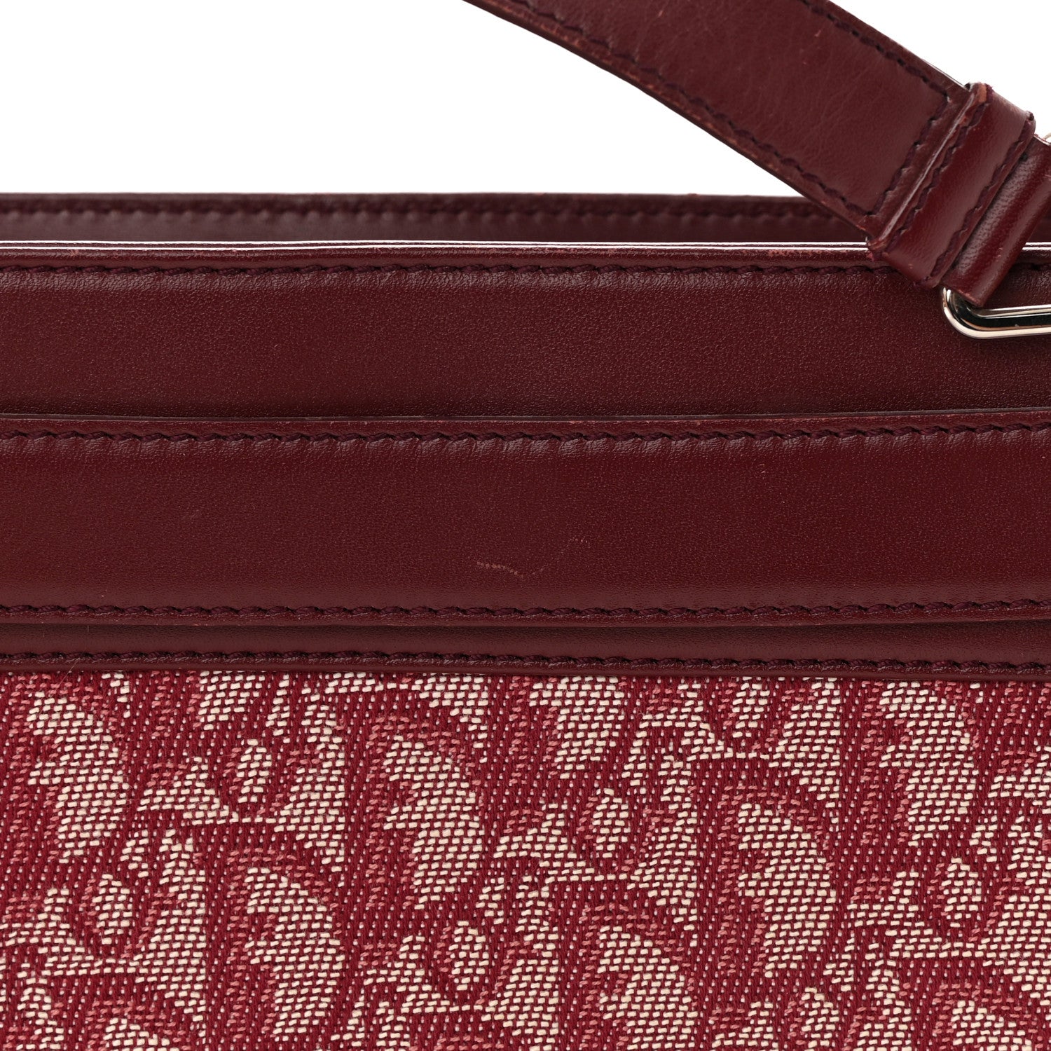 Christian Dior Calfskin Monogram Jeans Pocket Tote Red 17 of 17