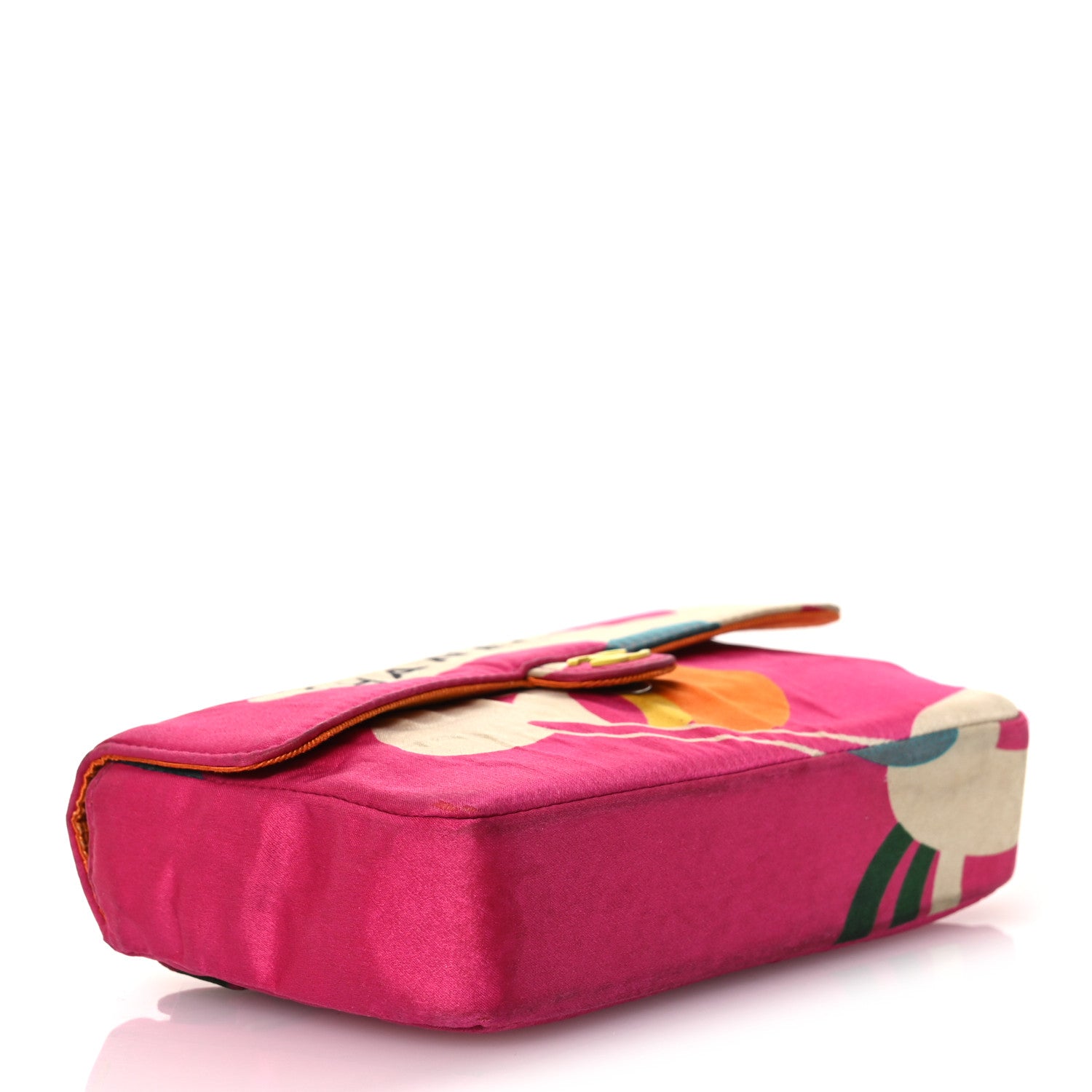 Chanel Satin Mini Convertible Flap Pink Multicolor 3 of 14