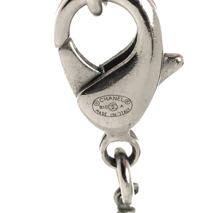 Chanel Crystal Bead CC Long Necklace White 5 of 5