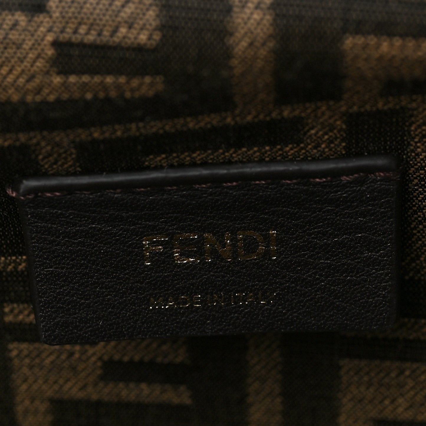 Shiny Nappa Medium Fendi First Caramello