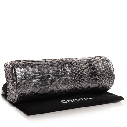 Chanel Python Timeless Clutch Dark Silver 4 of 7
