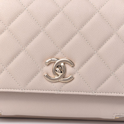 Chanel Caviar Quilted Medium Business Affinity Flap Beige 10 of 11