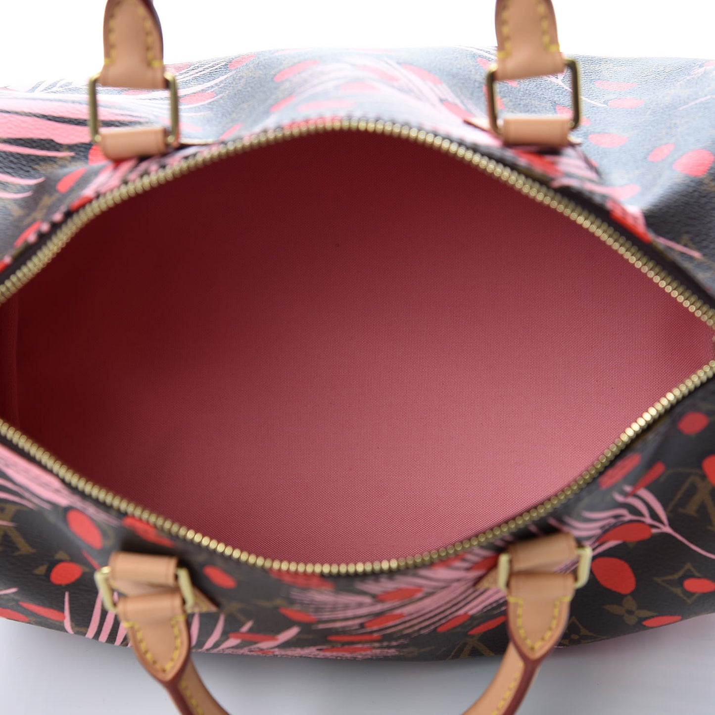 Monogram Jungle Dots Speedy 30 Sugar Pink Poppy
