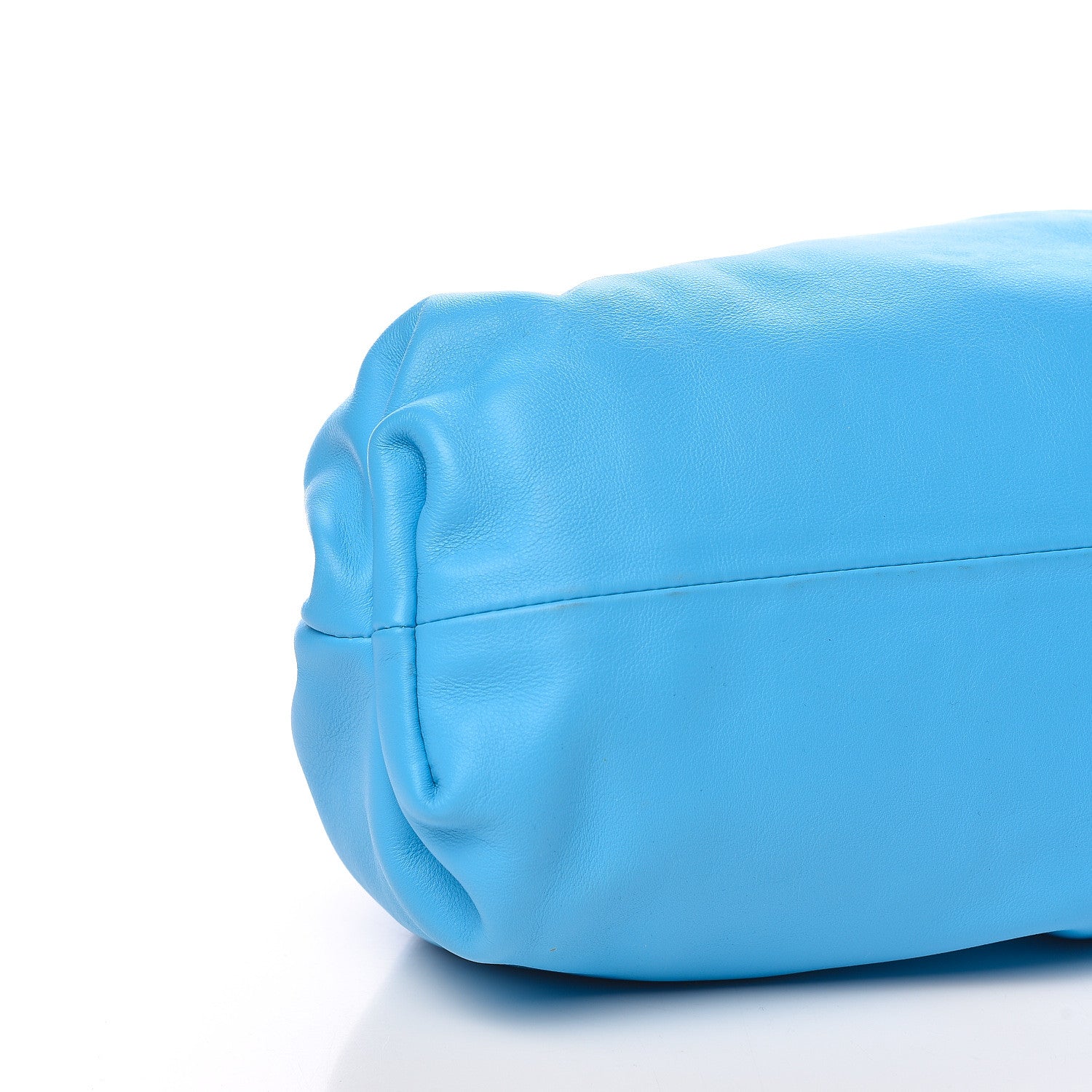 Bottega Veneta Smooth Butter Calf The Pouch Oversized Clutch Sky Blue 8 of 9