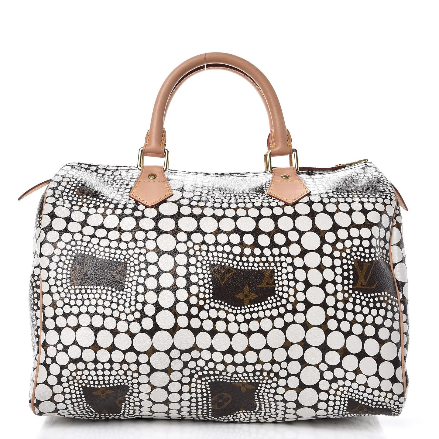 Monogram Kusama Town Speedy 30 White