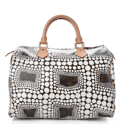 Louis Vuitton Monogram Kusama Town Speedy 30 White 1 of 7
