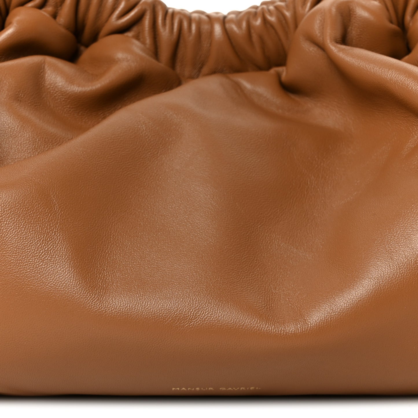 Lambskin Cloud Mini Clutch Caramel