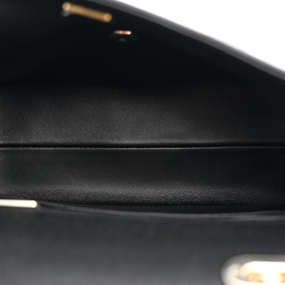 Chanel Caviar Quilted Retro Mini Twist Top Handle Clutch Flap Black 5 of 10
