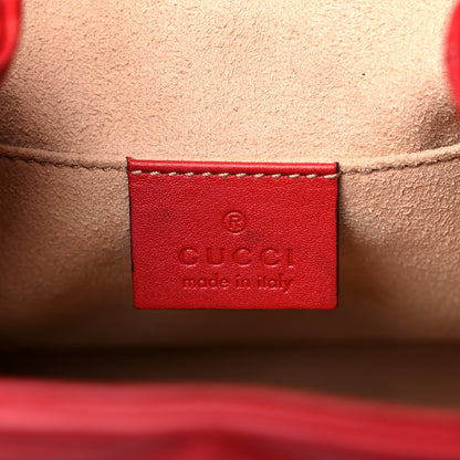 Gucci Calfskin Matelasse GG Marmont Flap Backpack Hibiscus Red 6 of 10