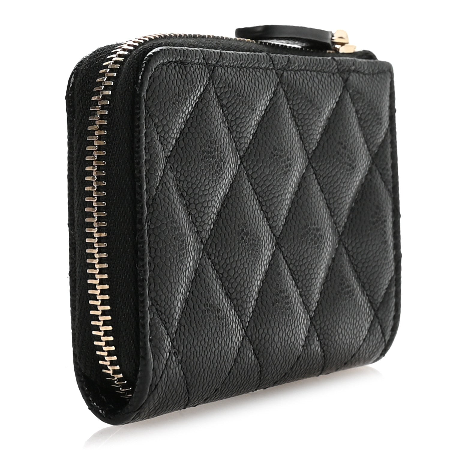 Chanel Caviar Quilted Zipped Key Holder Case Black 5 of 16