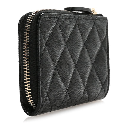 Chanel Caviar Quilted Zipped Key Holder Case Black 5 of 16