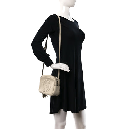 Gucci Pebbled Calfskin Small Soho Disco Bag Off White 2 of 9