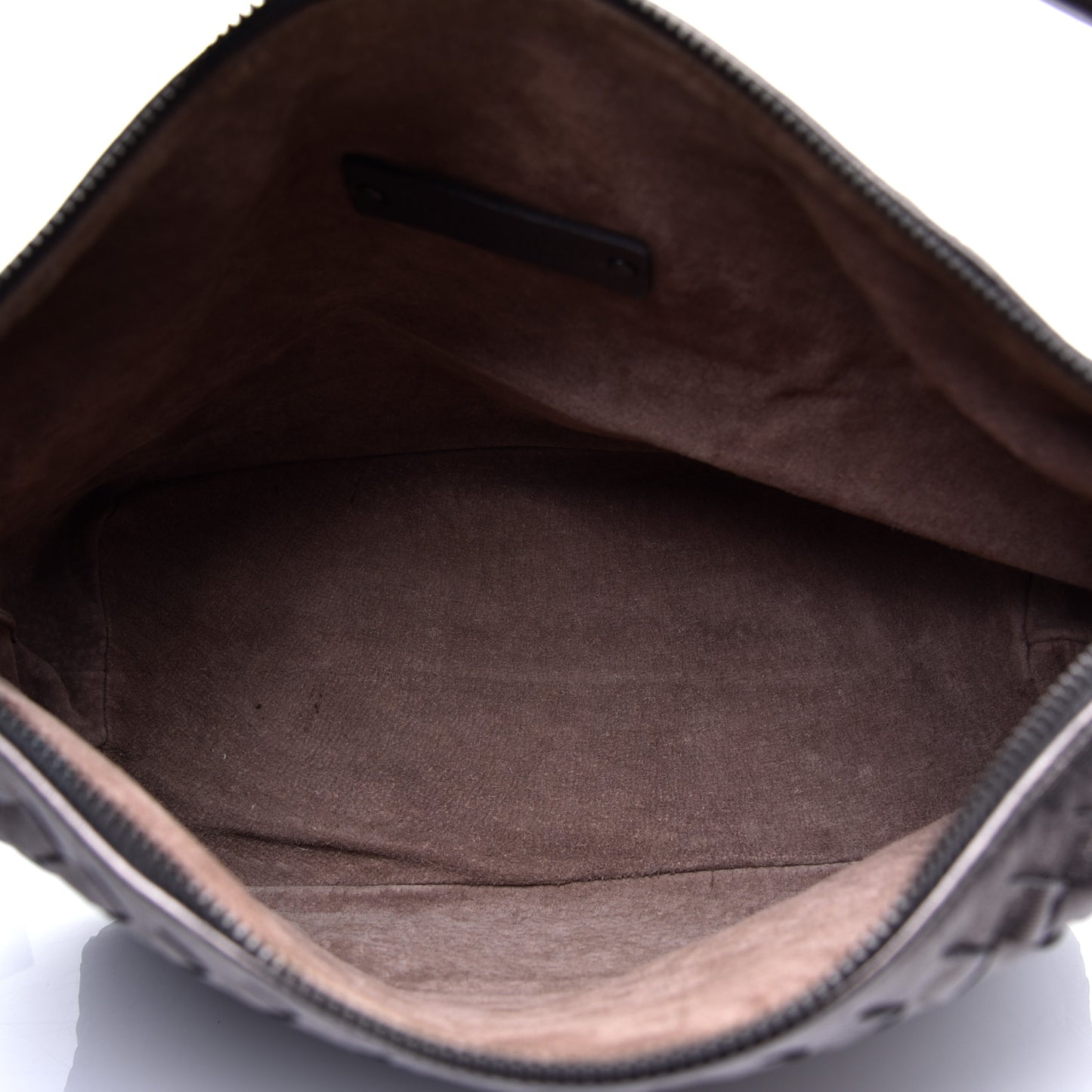 Metallic Nappa Intrecciato Small Shoulder Bag Steel