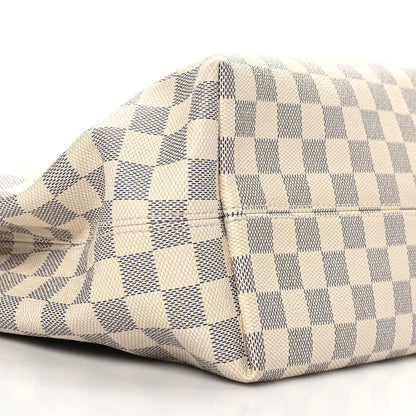 Louis Vuitton Damier Azur Graceful MM Rose Ballerine 7 of 8