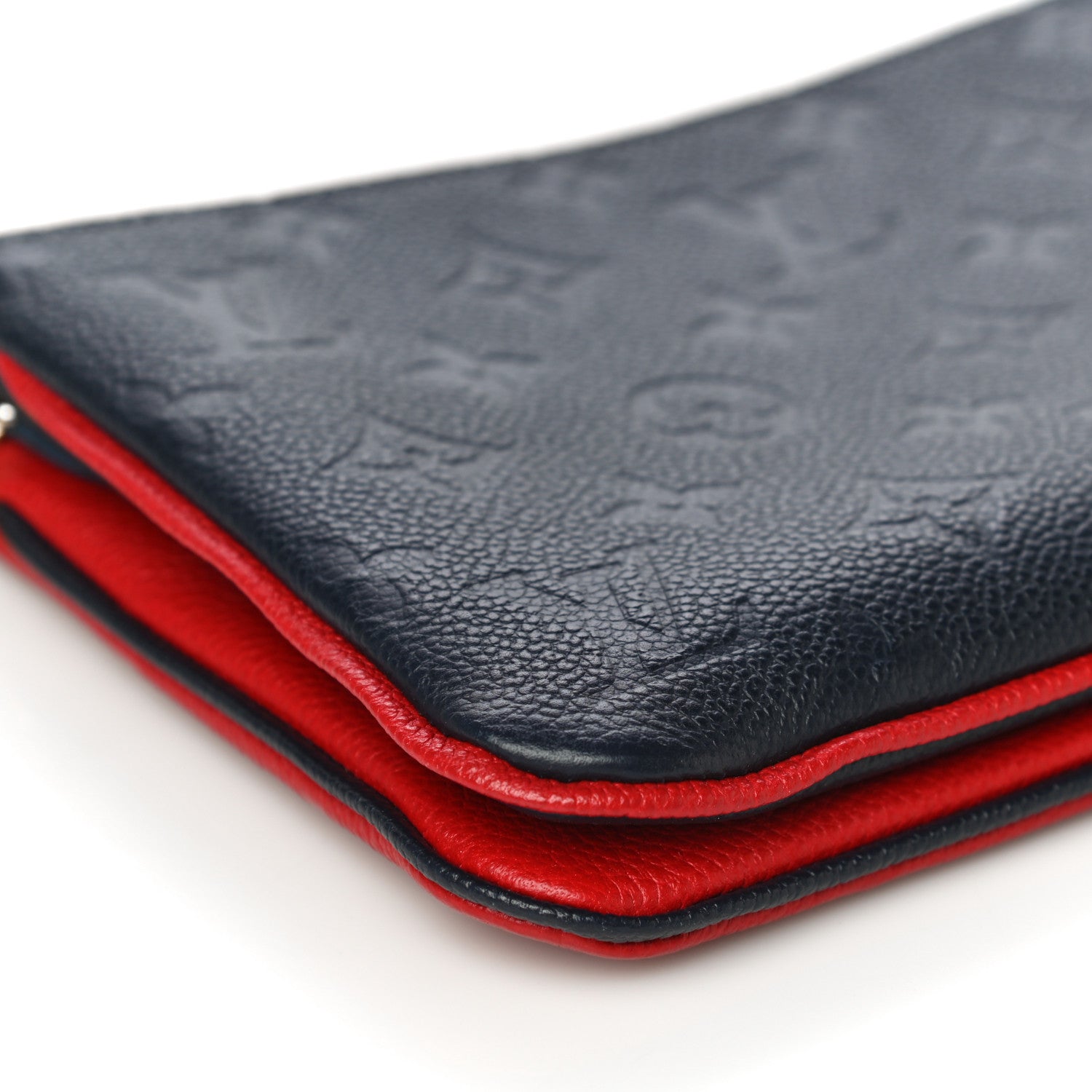 Louis Vuitton Empreinte Double Zip Pochette Marine Rouge 9 of 16