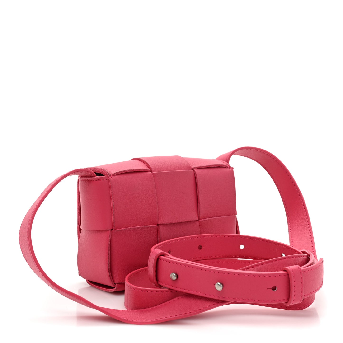 Lambskin Maxi Intrecciato Extra Mini Cassette Crossbody Bag Bon Bon