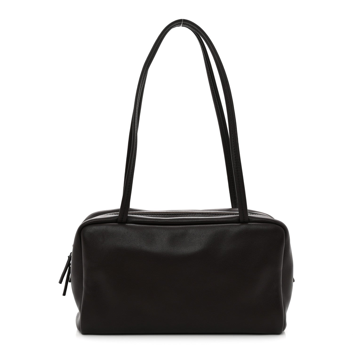 The Row Nappa Astra Bowling Bag Dark Brown Ans 1 of 9